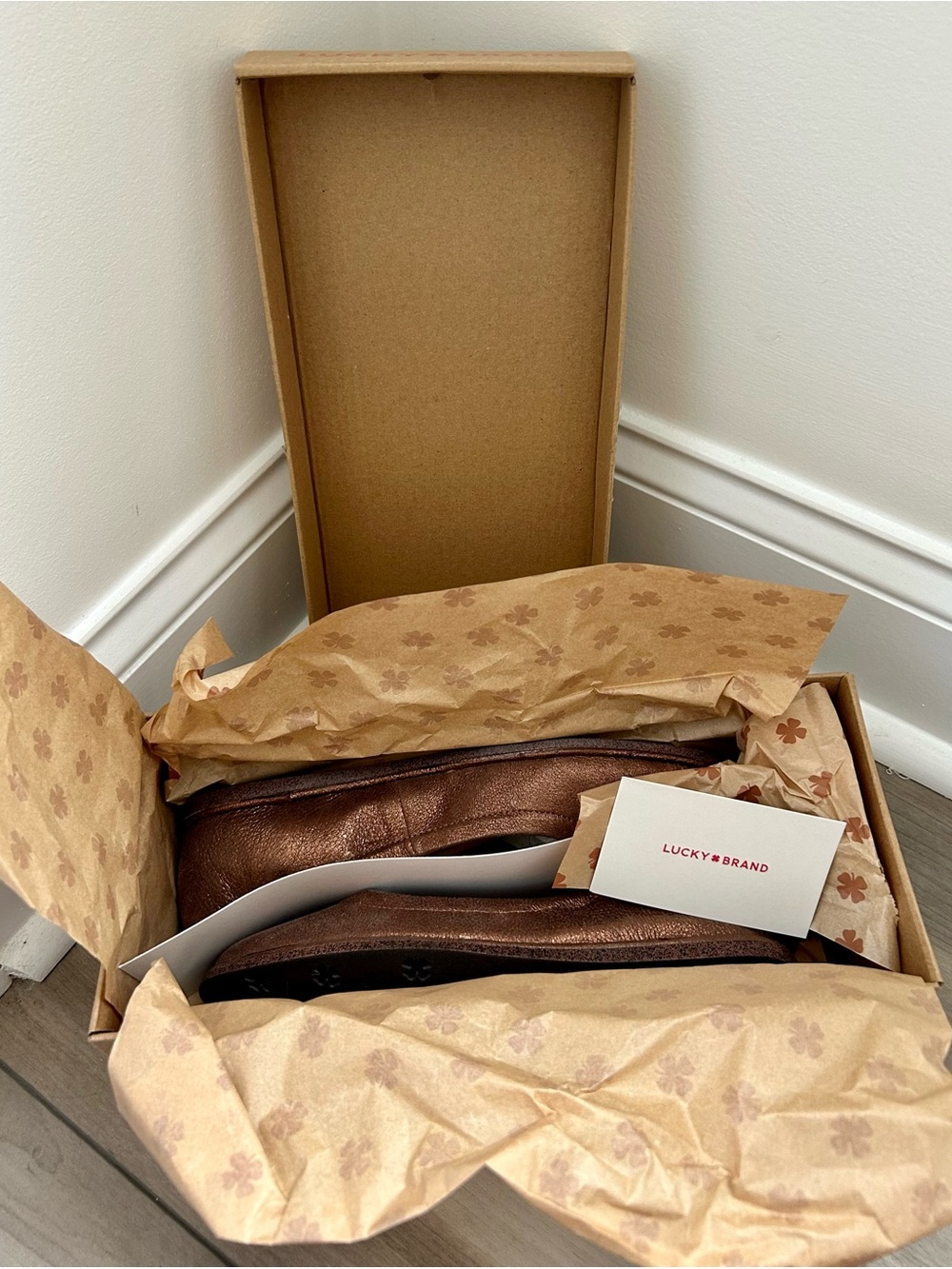 Lucky Brand Women's Metallic Brown Ballet Flats Size 6M